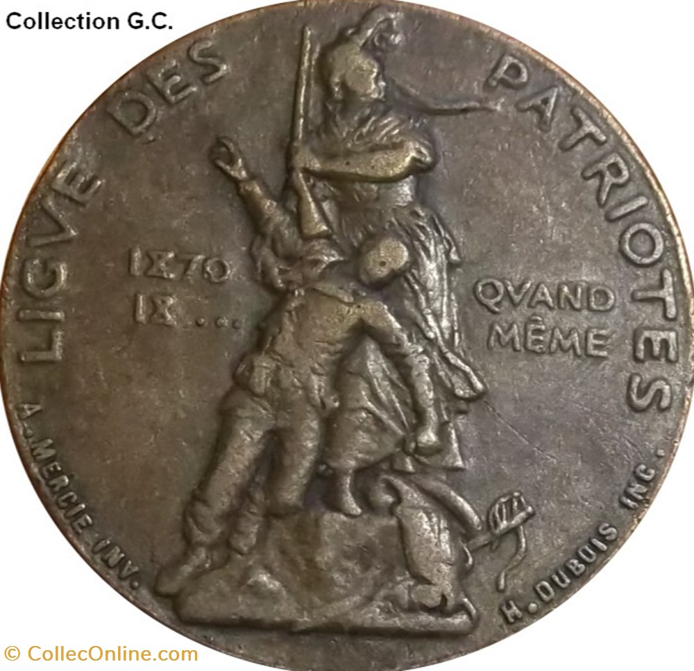 TROISIÈME RÉPUBLIQUE LIGUE DES PATRIOTES 1882 monnaie monde pologne troisieme republique ligue des patriotes 1882