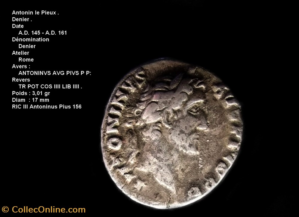 ANTONIN LE PIEUX monnaies antiques romaines republicaines imperiales antonin le pieux