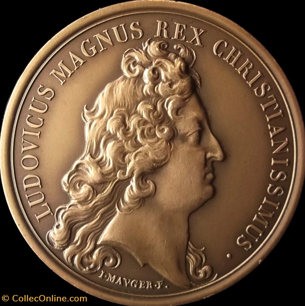 Médaille Louis le grand, conquête de l'Alsace, serment de fidélité de 10 villes impériales, 1680 medailles medaille louis le grand conquete de alsace serment de fidelite de 10 villes imperiales 1680