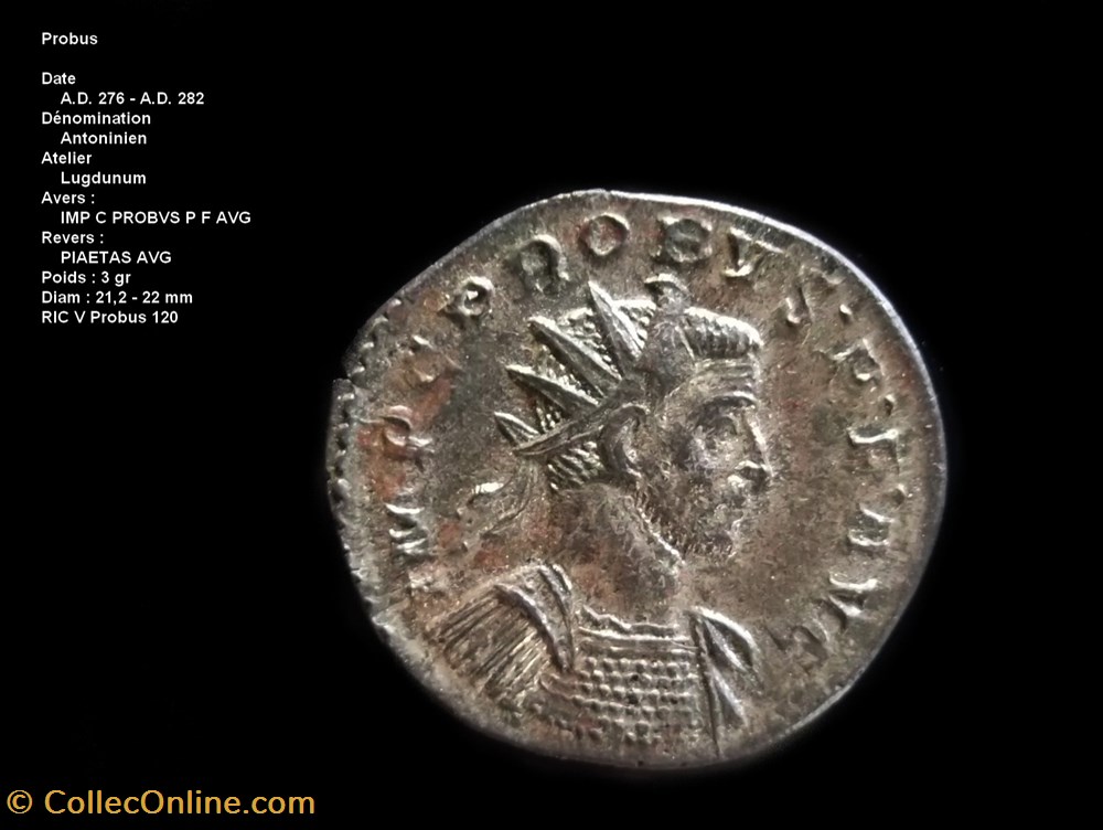 Probus RIC V Probus 120 monnaies antiques a romaines republicaines imperiales probus ric v probus 120