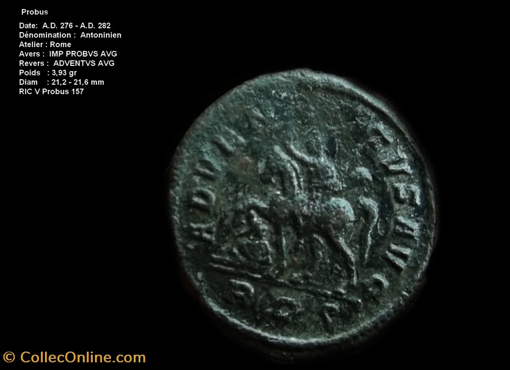PROBUS RIC V Probus 157 monnaies antiques a romaines republicaines imperiales probus ric v probus 157