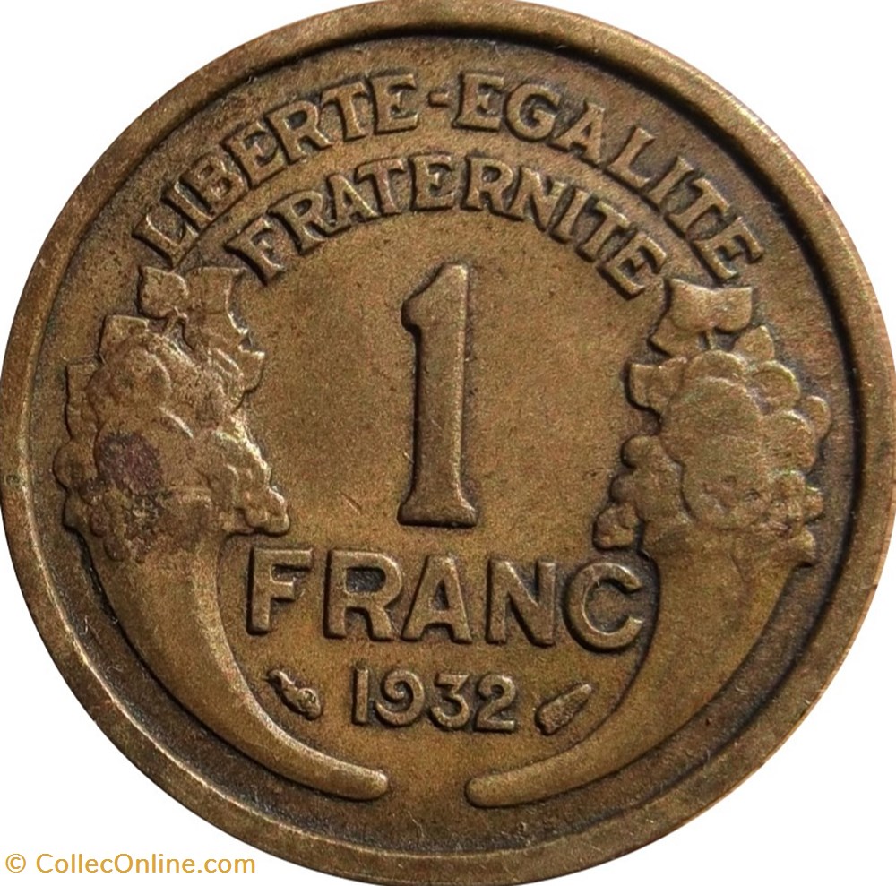 1 franc Morlon 1932 Paris F.219/3 monnaies 1 franc morlon 1932 paris f 219 3