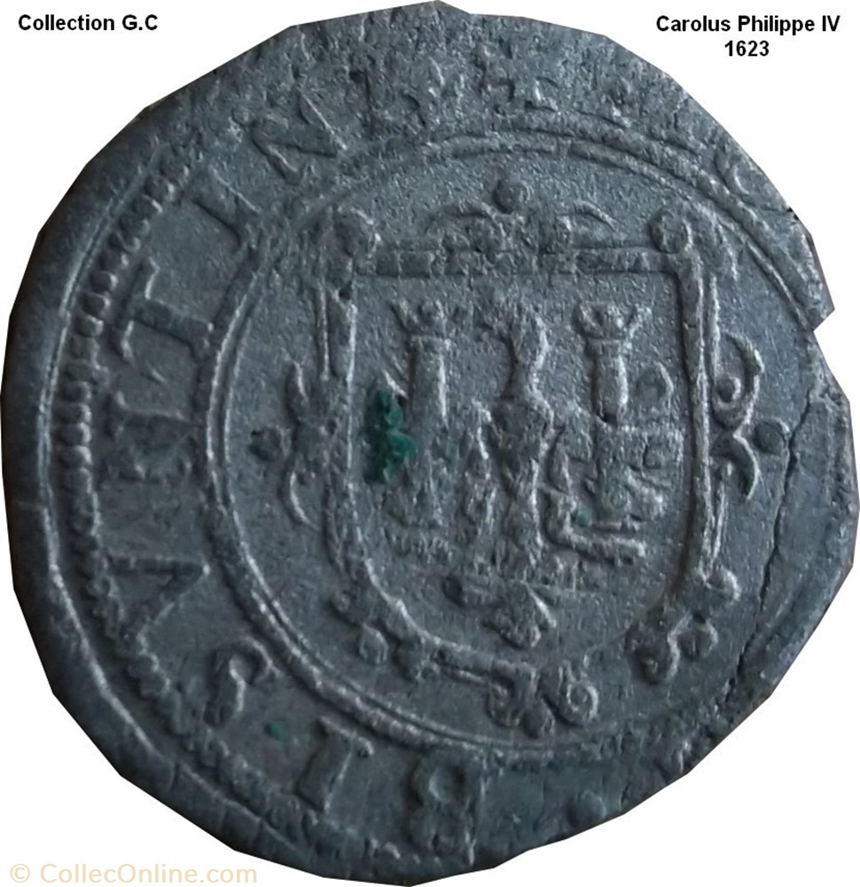 Carolus Philippe IV 1623 monnaies europe medievale carolus philippe iv 1623