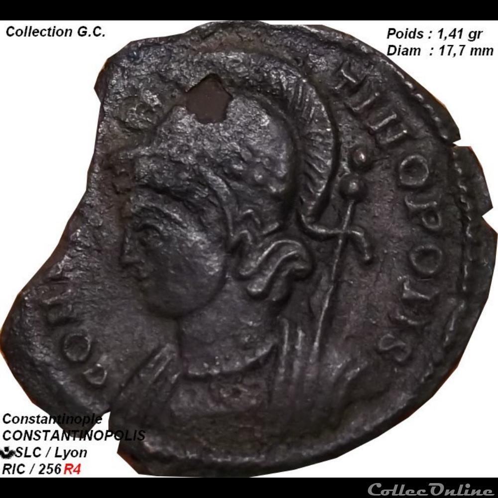 CONSTANTINOPOLIS RIC 256 monnaie antique av jc ap romaine constantinopolis ric 256