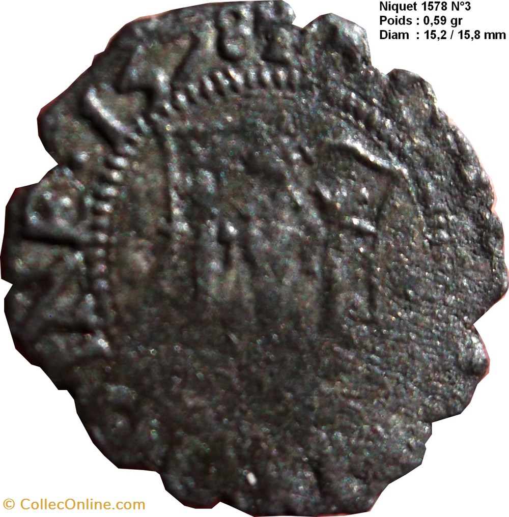 FRANCHE-COMTÉ - VILLE DE BESANÇON Niquet 1578 monnaies europe medievale franche comte ville de besancon niquet 1578