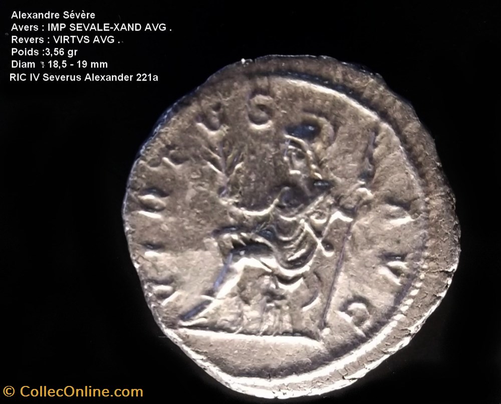 ALEXANDRE SEVERE monnaies antiques romaines republicaines imperiales alexandre severe