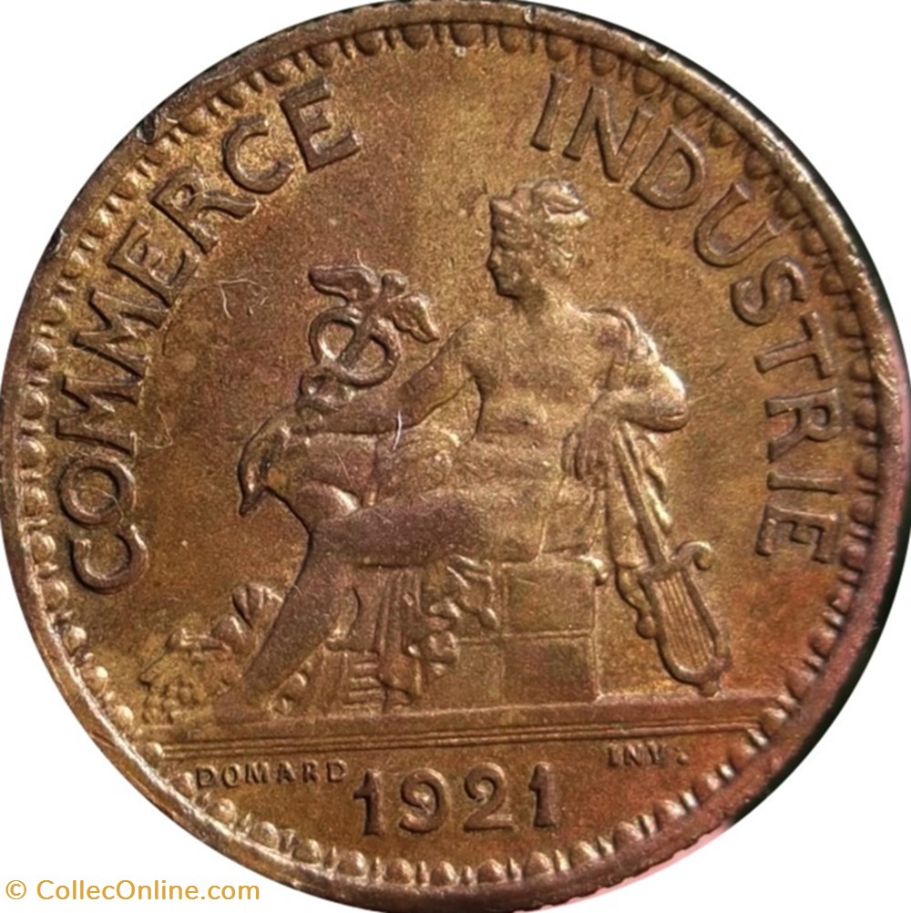 1 franc Chambres de Commerce 1921 monnaies 1 franc chambres de commerce 1921