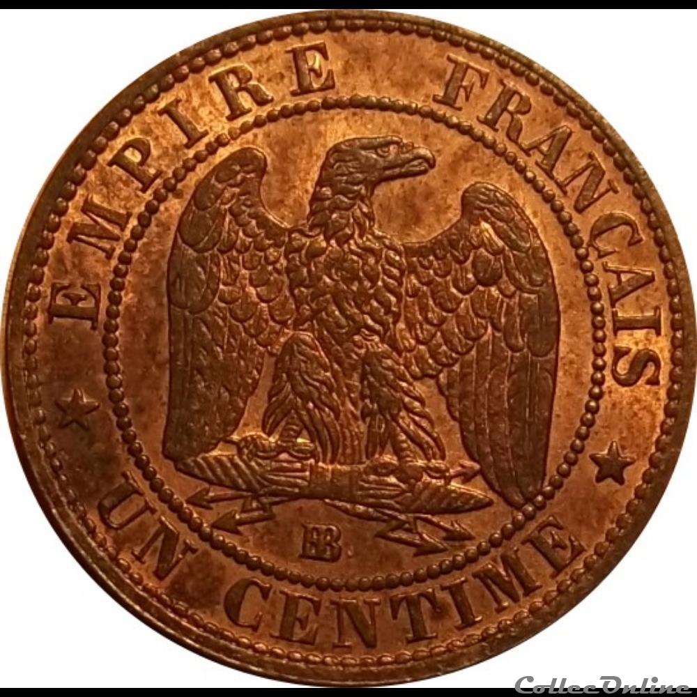 1 Centime Napoléon Tete Laurée 1861 BB monnaie antique romaine 1 centime napoleon tete lauree 1861 bb