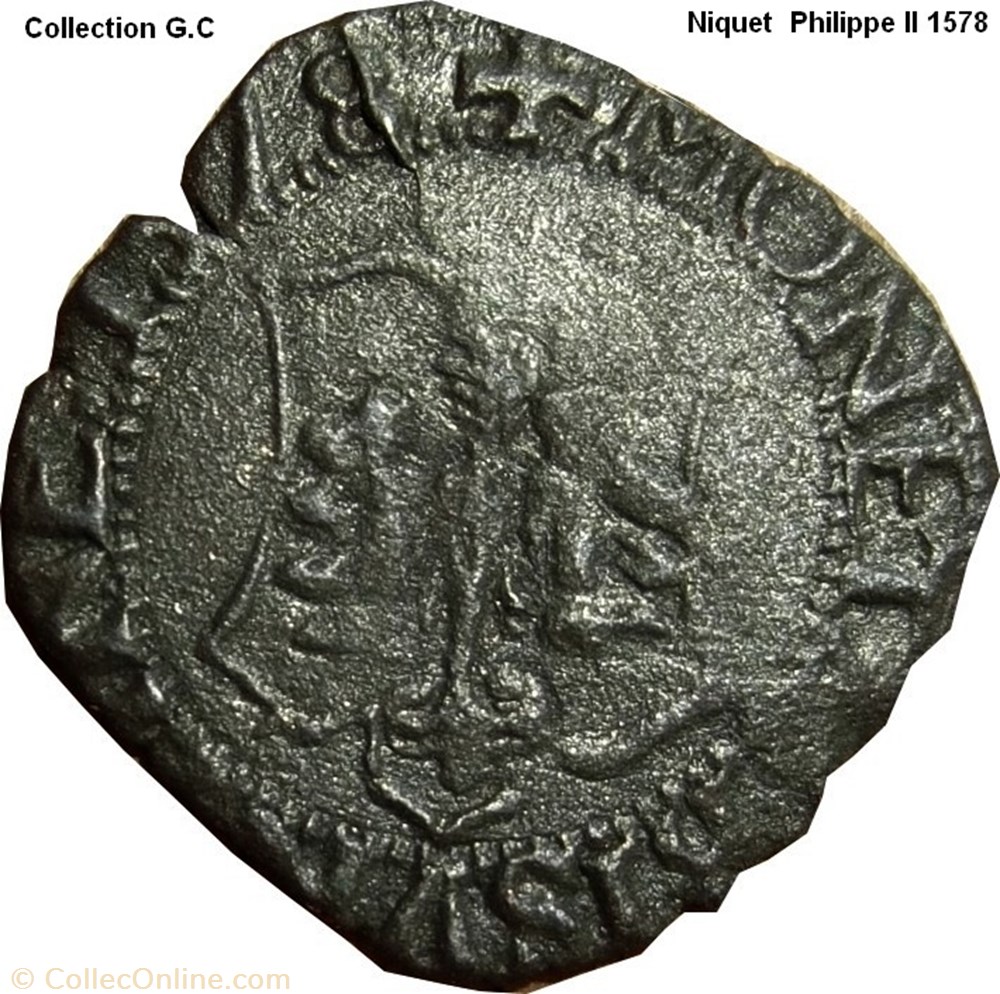 Niquet Philippe II 1578 monnaie feodale a niquet philippe ii 1578