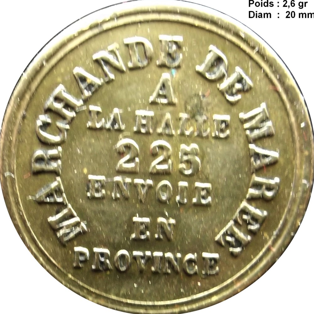 Jeton : Marchandes de marée monnaies monde pologne jeton marchandes de maree