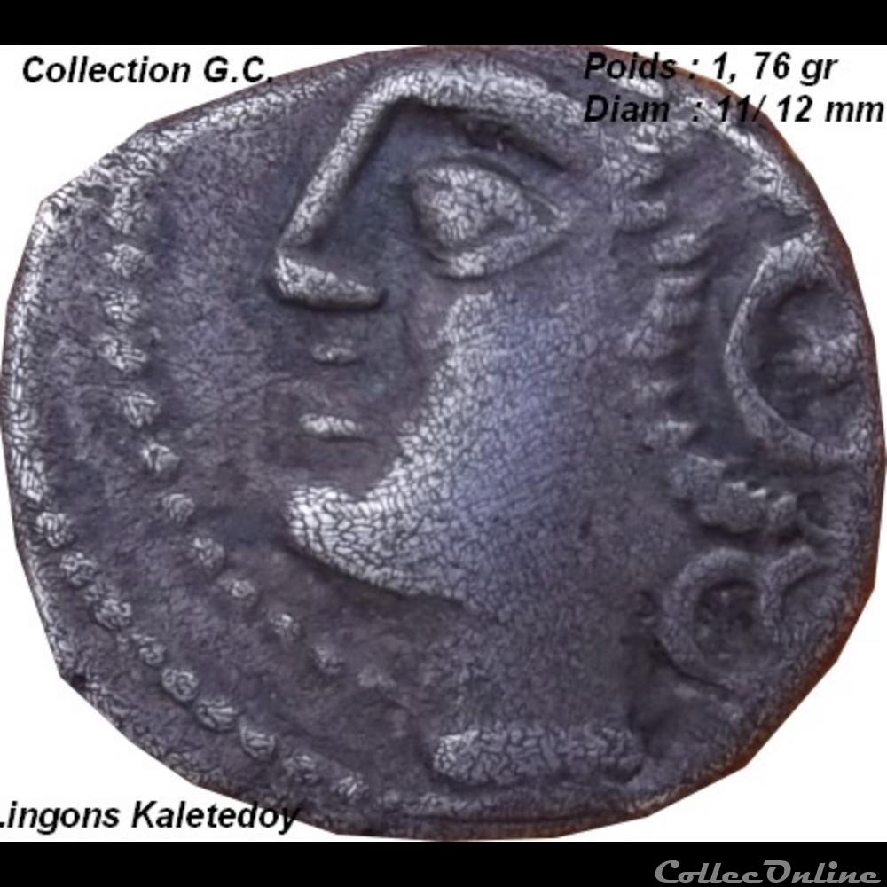 Lingons denier Kaletedoy monnaie antique gauloise lingons denier kaletedoy