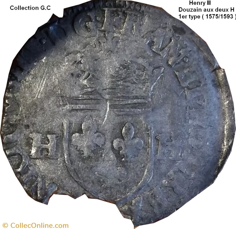 Douzain aux deux H monnaie france royale douzain aux deux h