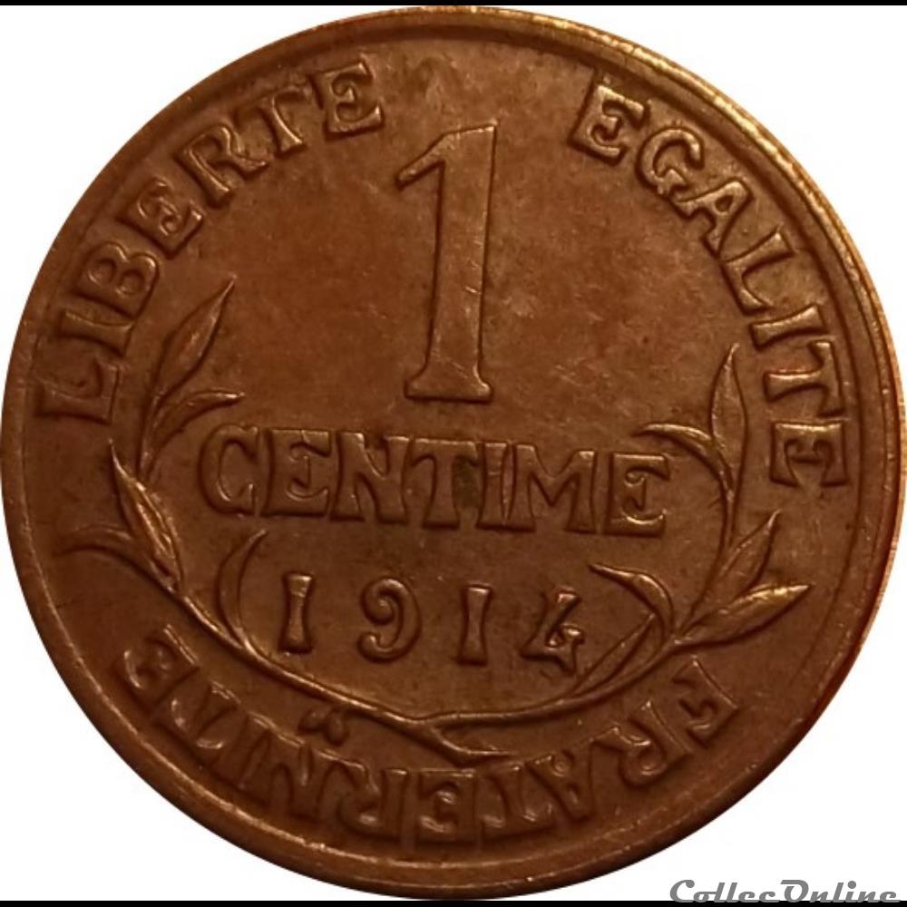 1 Centime Daniel Dupuis 1914 monnaie france moderne 1 centime daniel dupuis 1914