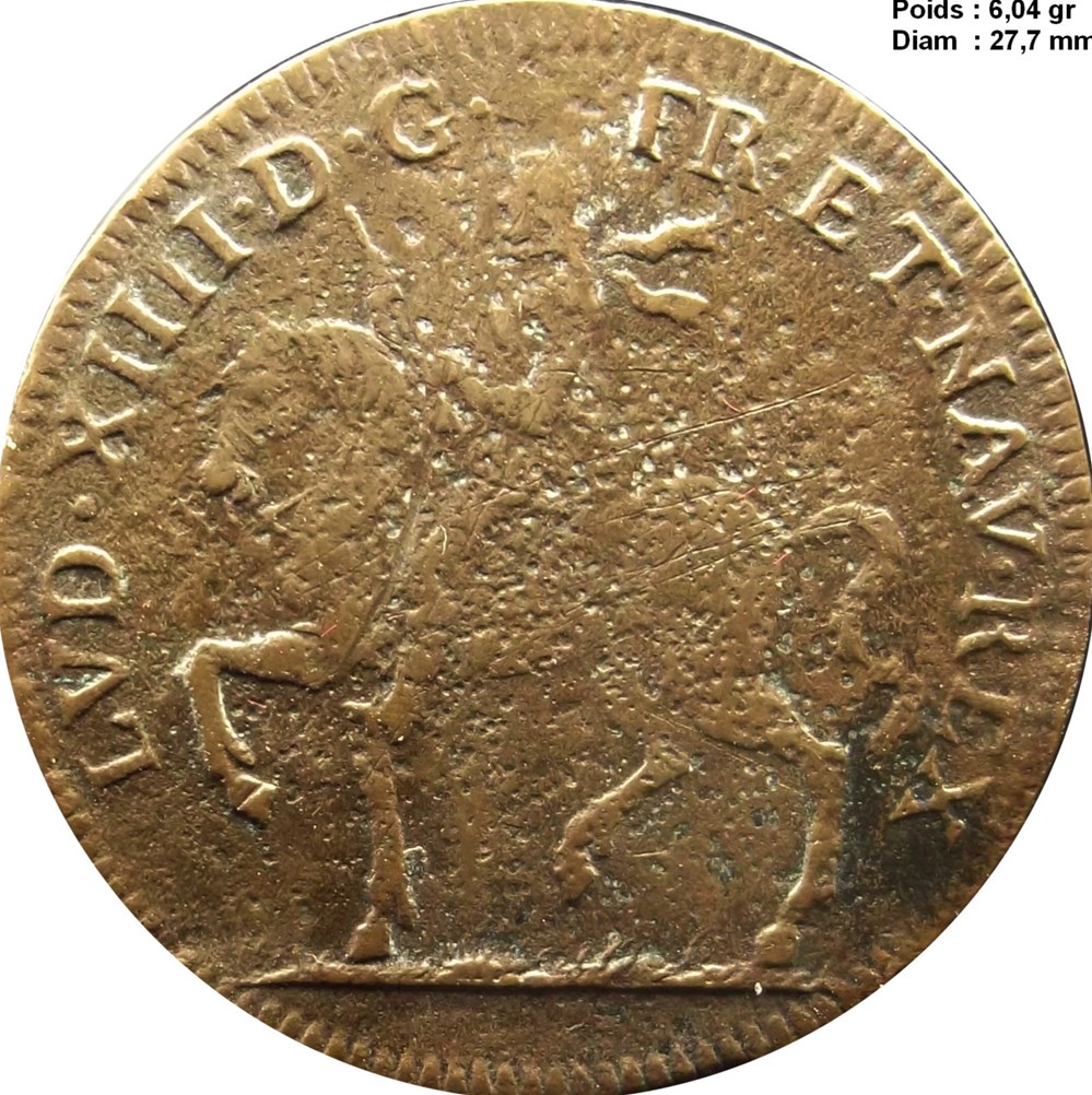 JETON / LOUIS XIV LE GRAND ou LE ROI SOLEIL LOUIS XIV LE GRAND OU LE ROI SOLEIL n.d. monnaies monde pologne jeton louis xiv le grand ou le roi soleil louis xiv le grand ou le roi soleil n d