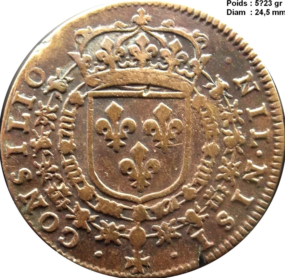 CONSEIL DU ROI Louis XIV n.d. monnaies monde pologne conseil du roi louis xiv n d