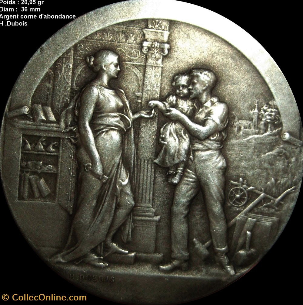 Médaille Caisse d'épargne non attribuée , poinçon corne d'abondance , Argent medailles medaille caisse epargne non attribuee poincon corne abondance argent