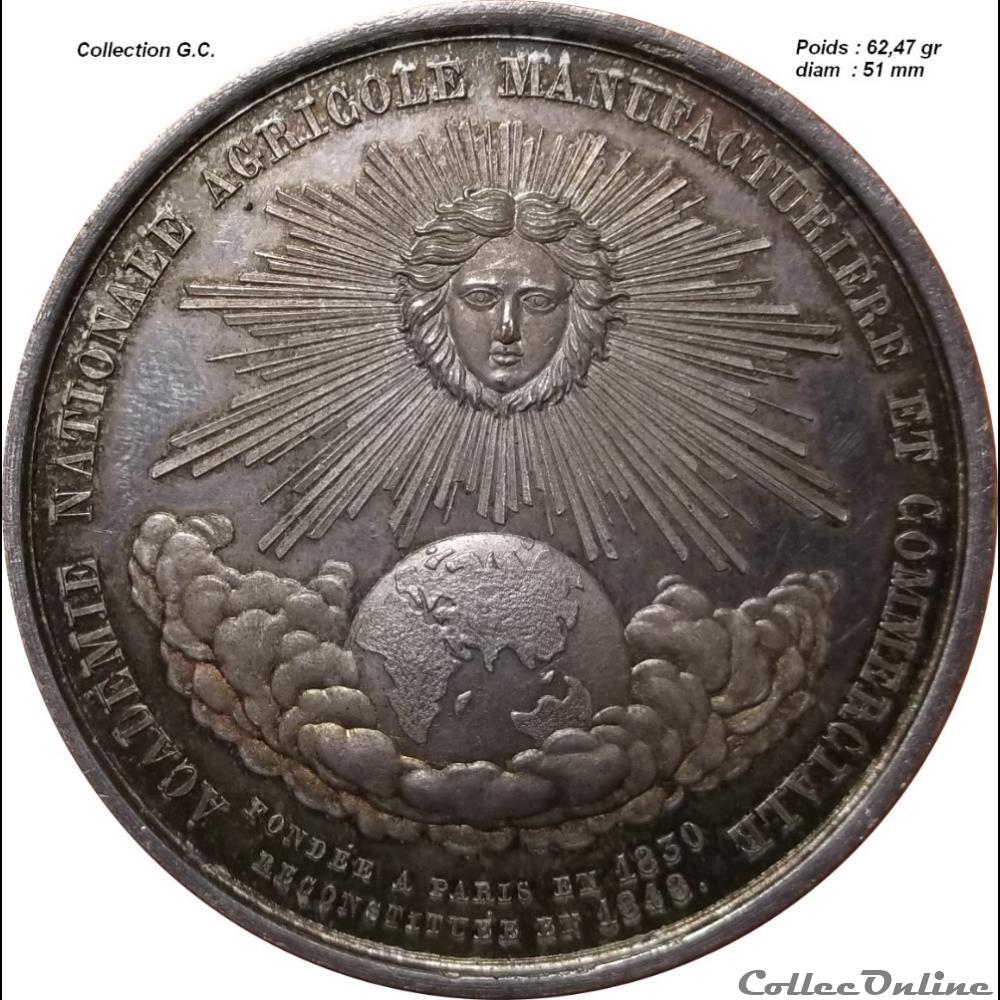 medailles numismatique agricole