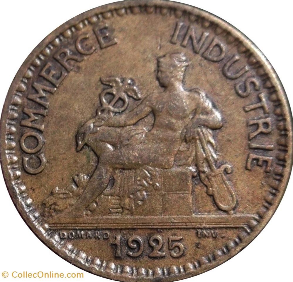1 franc Chambres de commerce 1925 monnaies 1 franc chambres de commerce 1925