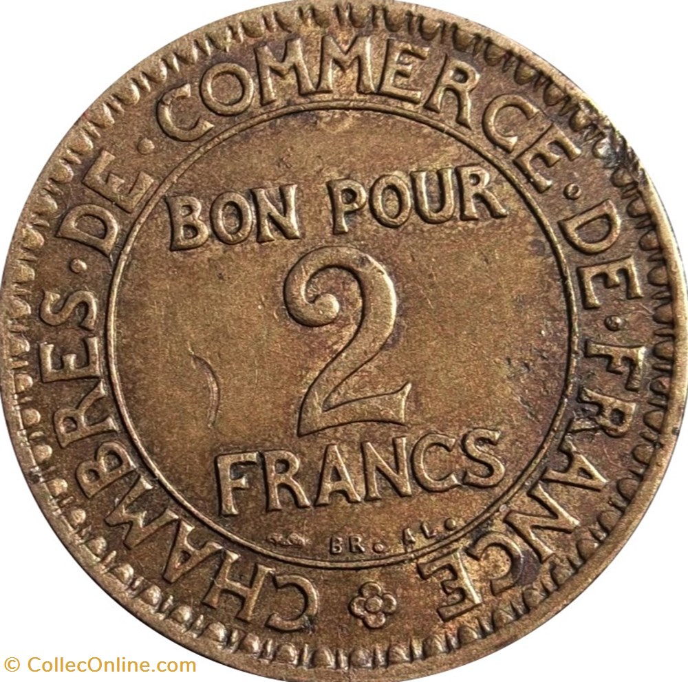2 francs Chambres de Commerce 1924 monnaies france 2 francs chambres de commerce 1924