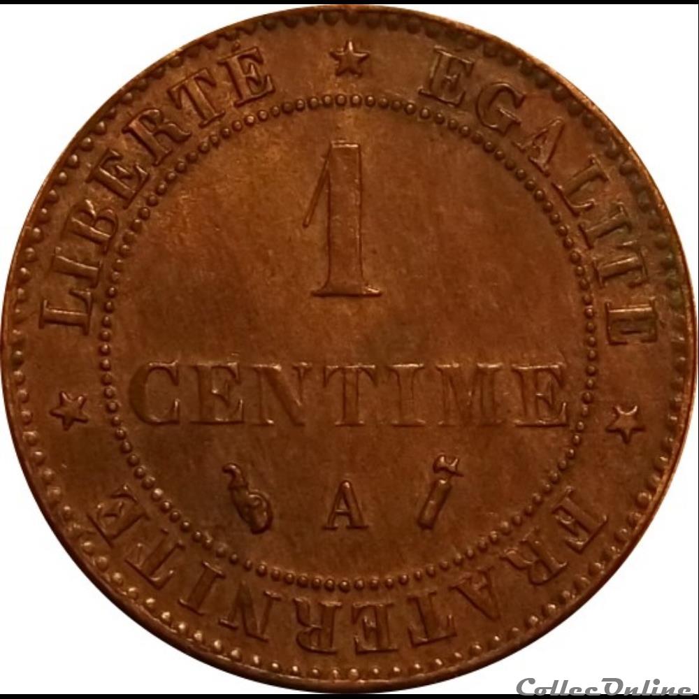monnaie france romaine 1 centime ceres 1892 a