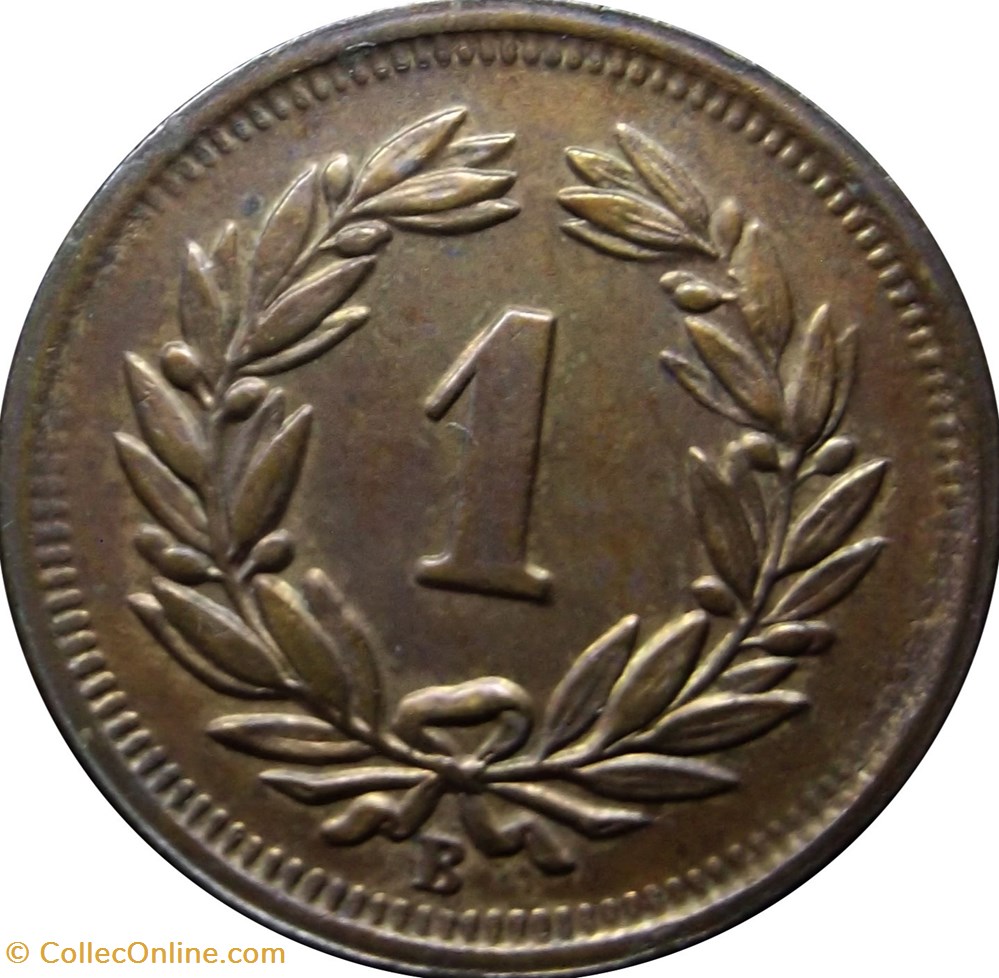 SUISSE 1 Centime (Rappen) Croix Suisse 1941 Berne monnaies europe medievale suisse 1 centime rappen croix suisse 1941 berne