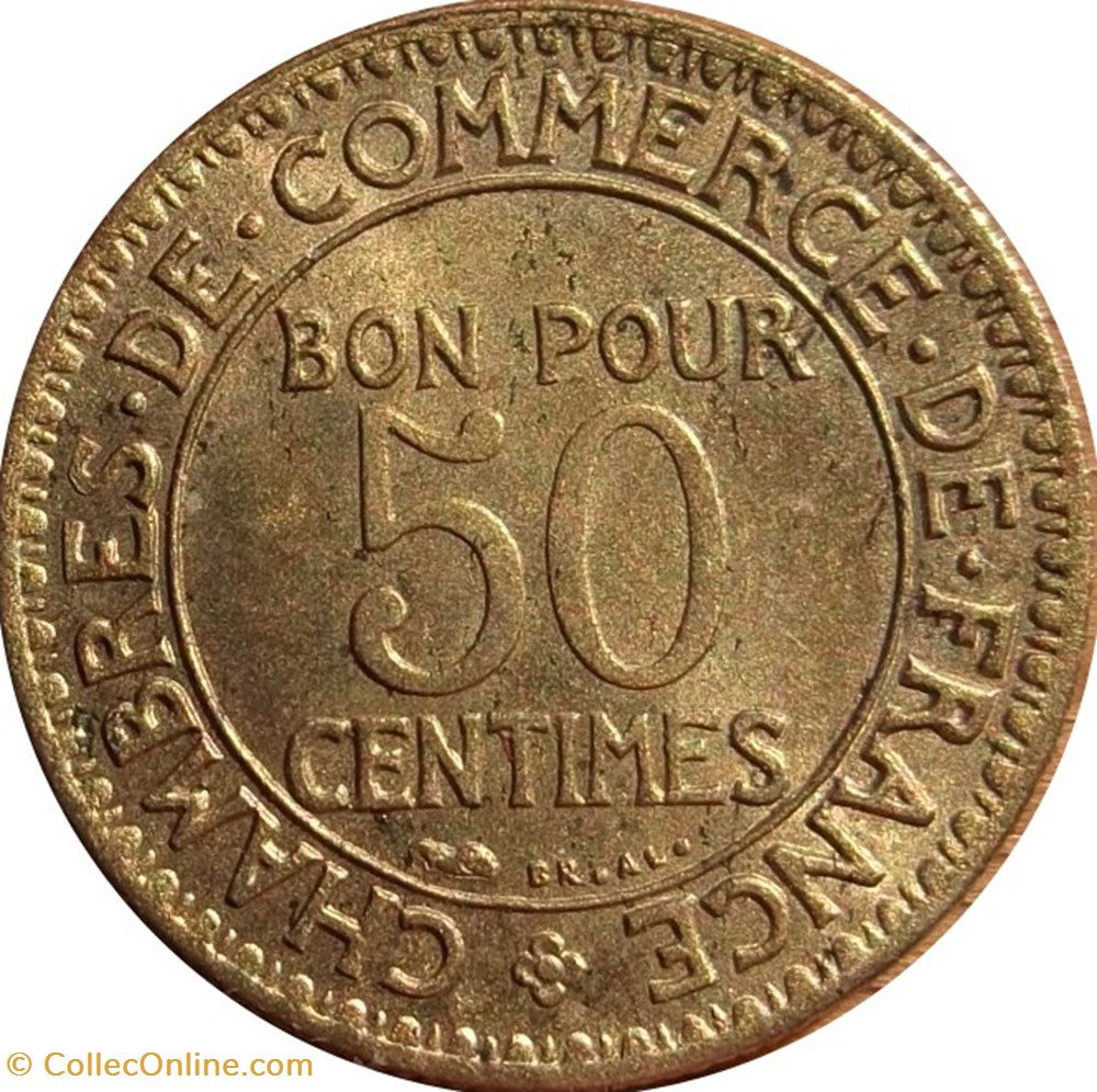 50 centimes Chambres de Commerce 1924 Paris F.191/6 monnaies 50 centimes chambres de commerce 1924 paris f 191 6