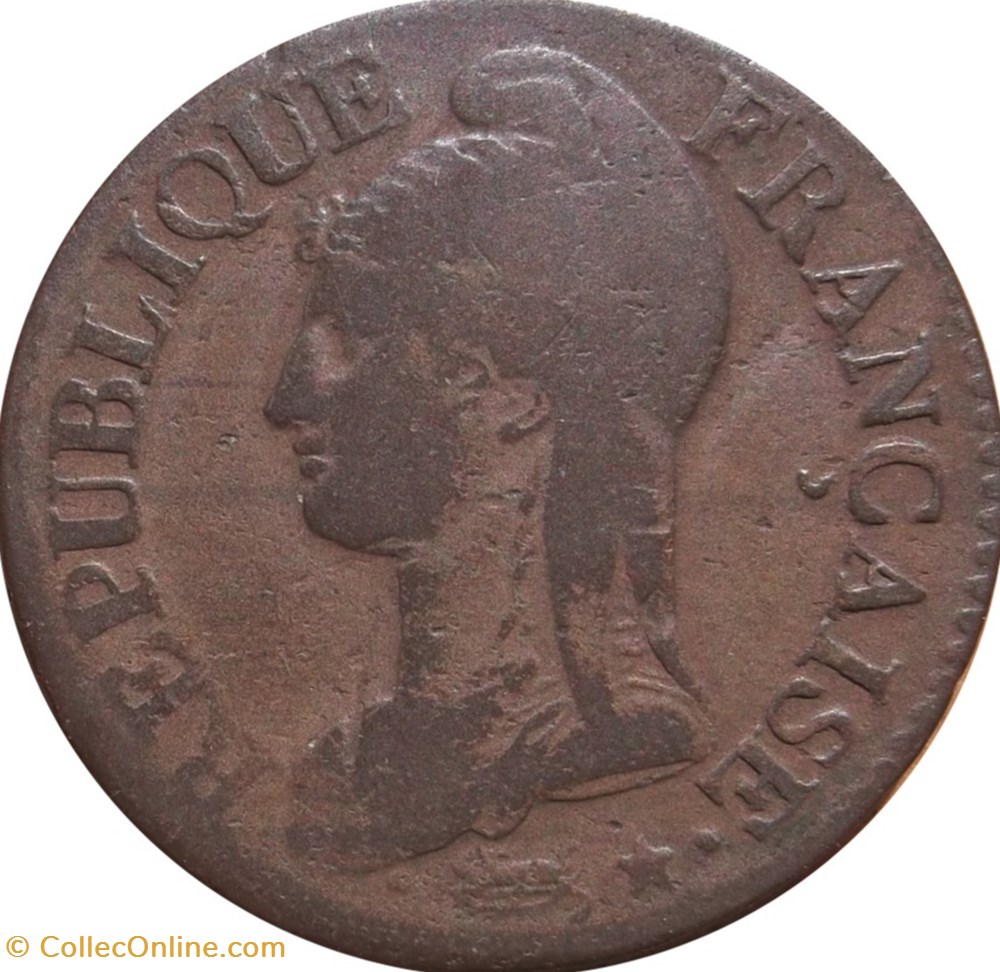 Cinq centimes Dupré, grand module 1797 Strasbourg F.115/12 monnaies cinq centimes dupre grand module 1797 strasbourg f 115 12
