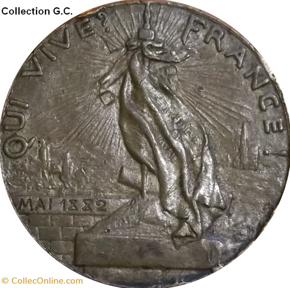 TROISIÈME RÉPUBLIQUE LIGUE DES PATRIOTES 1882 monnaie monde pologne troisieme republique ligue des patriotes 1882