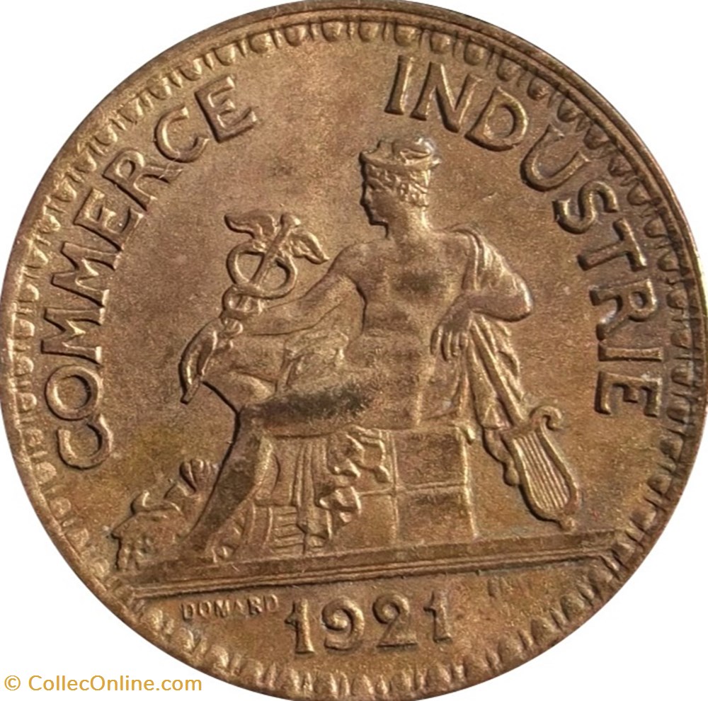 2 francs Chambres de Commerce 1921 Paris monnaies france 2 francs chambres de commerce 1921 paris
