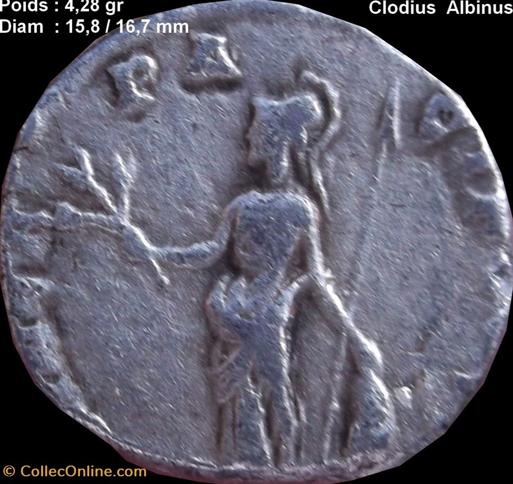 monnaies antiques romaines imperiales et republicaines denier clodius albinus