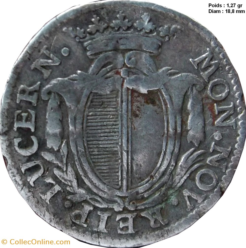 1/8 Gulden ou 5 Schilling 1793 Lucerne monnaies europe medievale a suisse 1 8 gulden ou 5 schilling 1793 lucerne