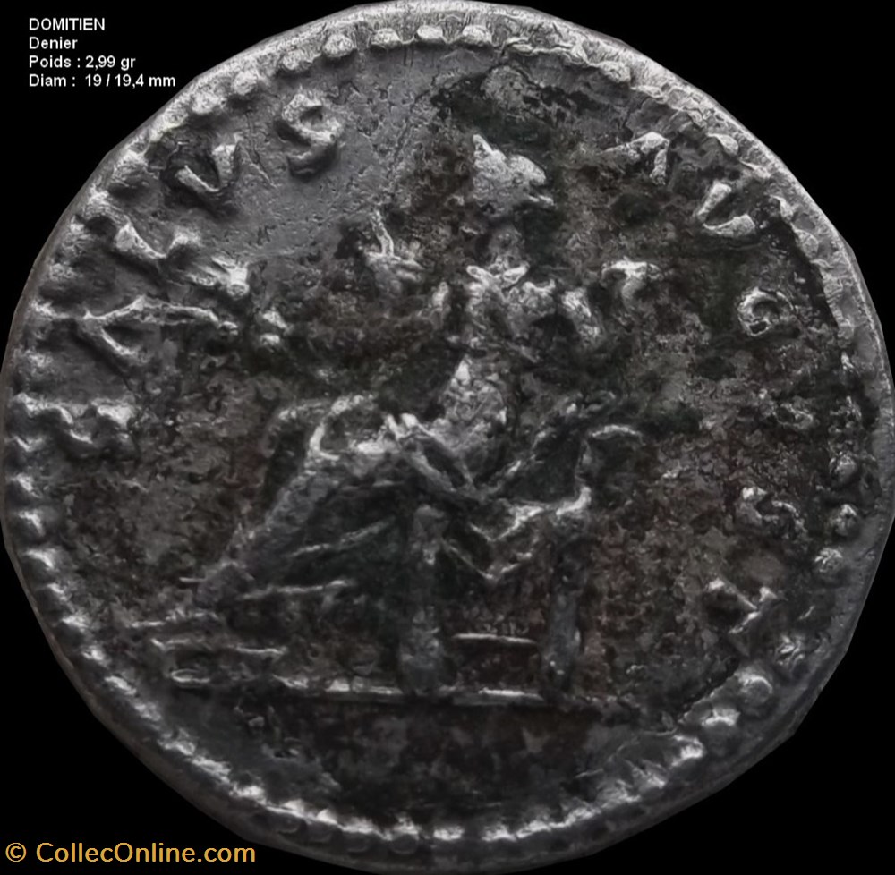 monnaies antiques romaines imperiales republicaines denier domitien hybride ou peut etre un faux antique