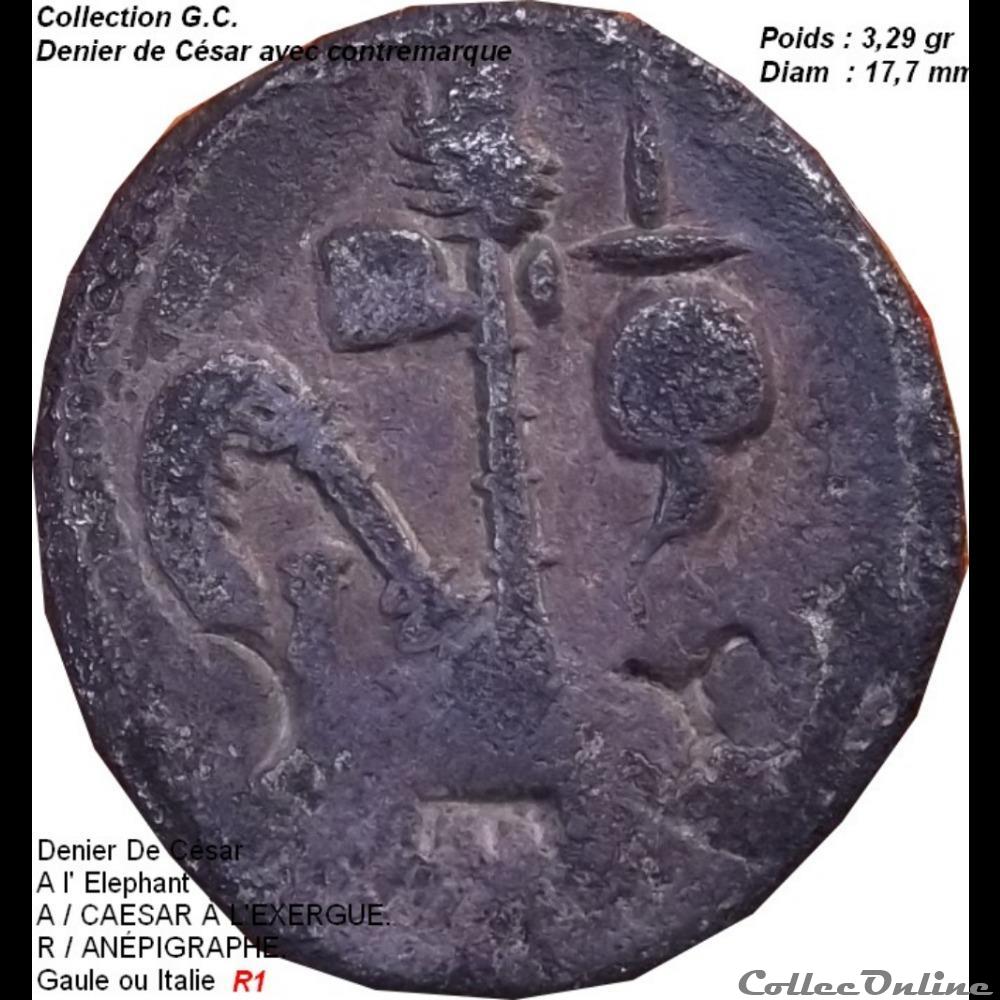 Jules César monnaie antique romaine jules cesar