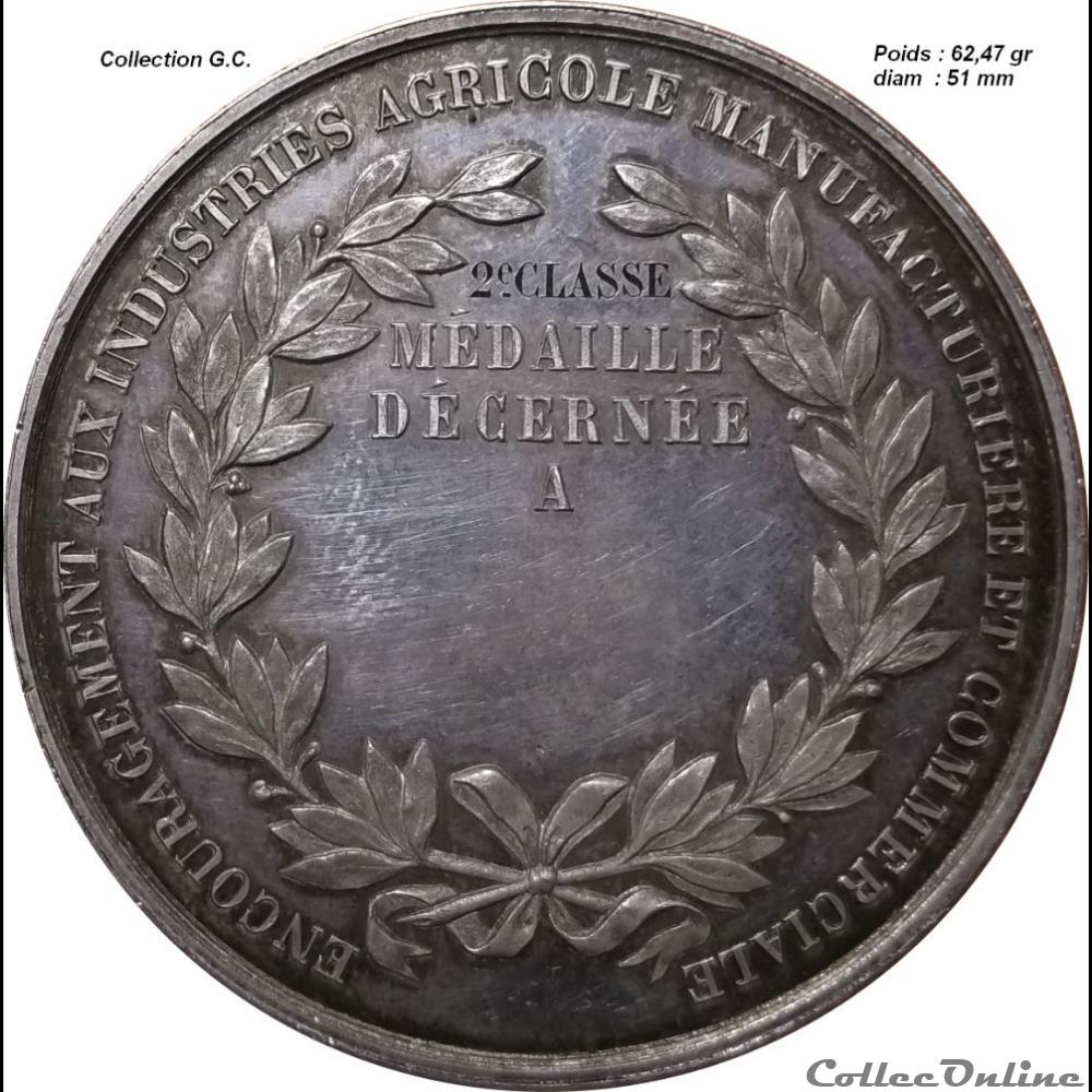 medailles numismatique agricole