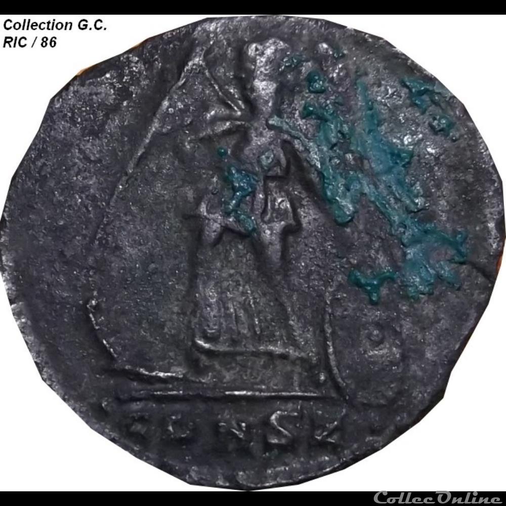 CONSTANTINOPOLIS RIC 86 monnaie antique av jc ap romaine constantinopolis ric 86