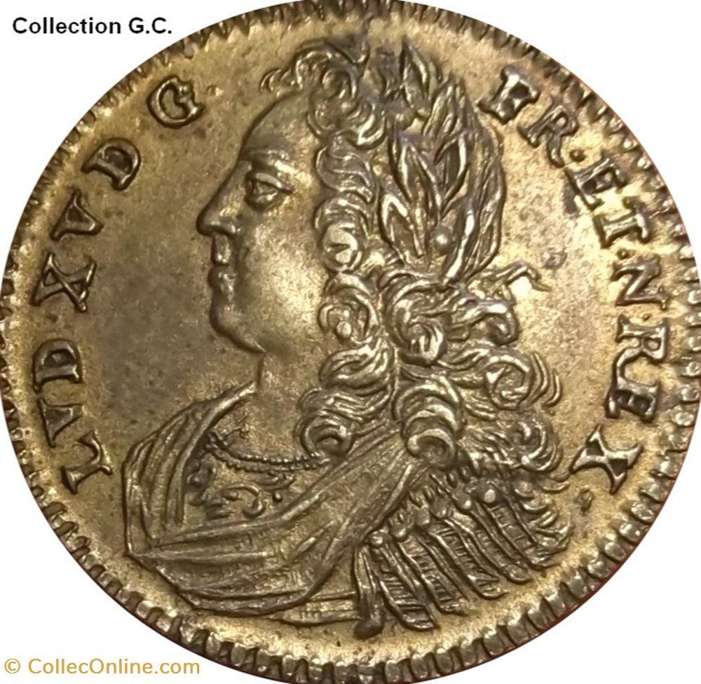 JETONS DE NUREMBERG LOUIS XV DIT LE BIEN AIMÉ n.d. monnaie monde pologne jetons de nuremberg louis xv dit le bien aime n d