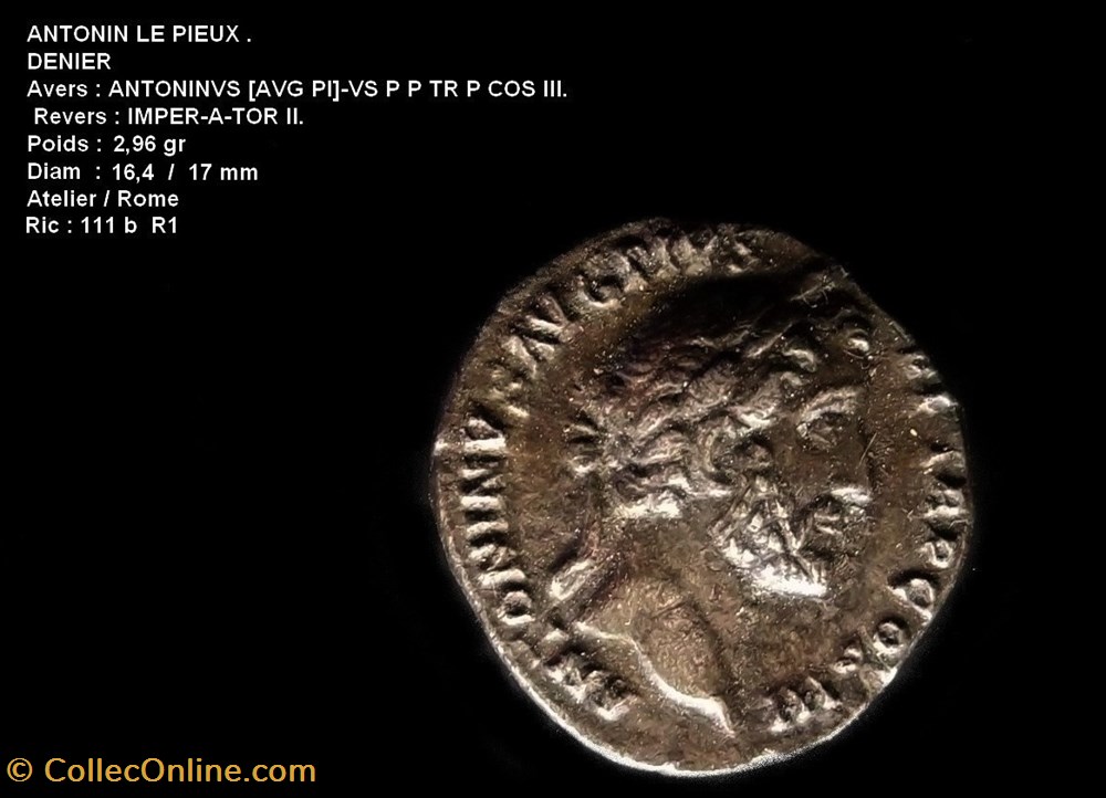 ANTONIN LE PIEUX monnaies antiques romaines republicaines imperiales antonin le pieux