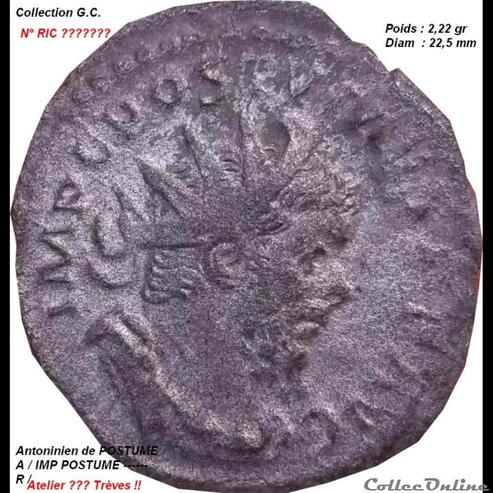 monnaie antique romaine antoninien postume