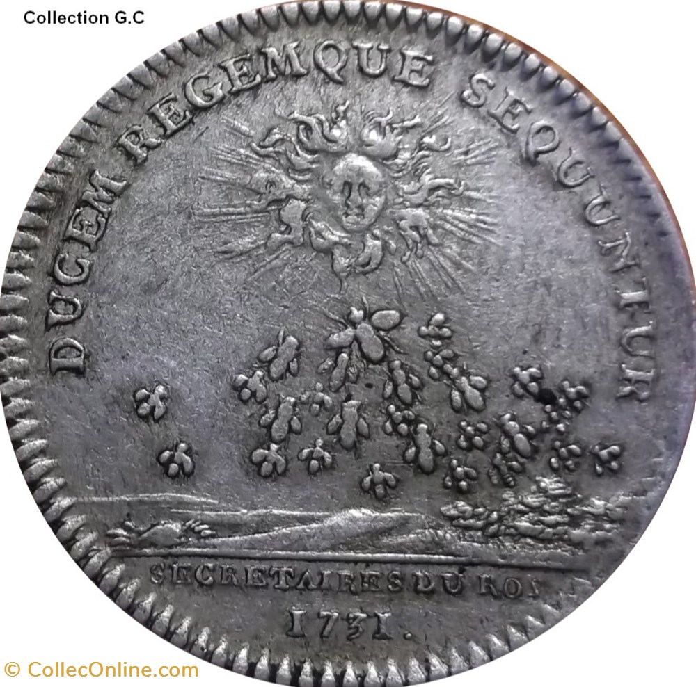 monnaie monde pologne secretaires du roi emission de 1740 1731