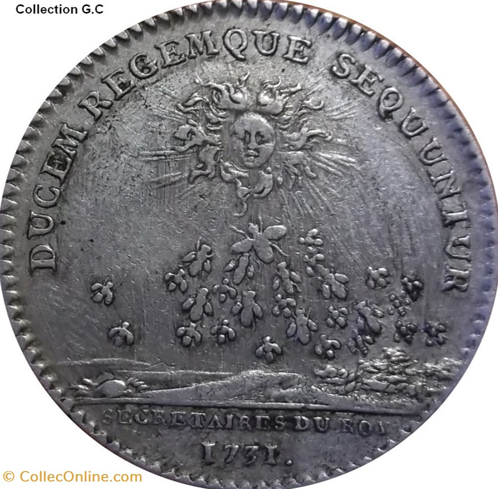 monnaie monde pologne secretaires du roi emission de 1740 1731