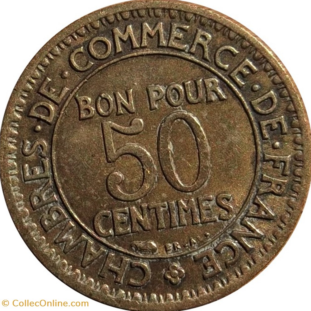 50 centimes Chambres de Commerce 1927 Paris F.191/9 monnaies 50 centimes chambres de commerce 1927 paris f 191 9