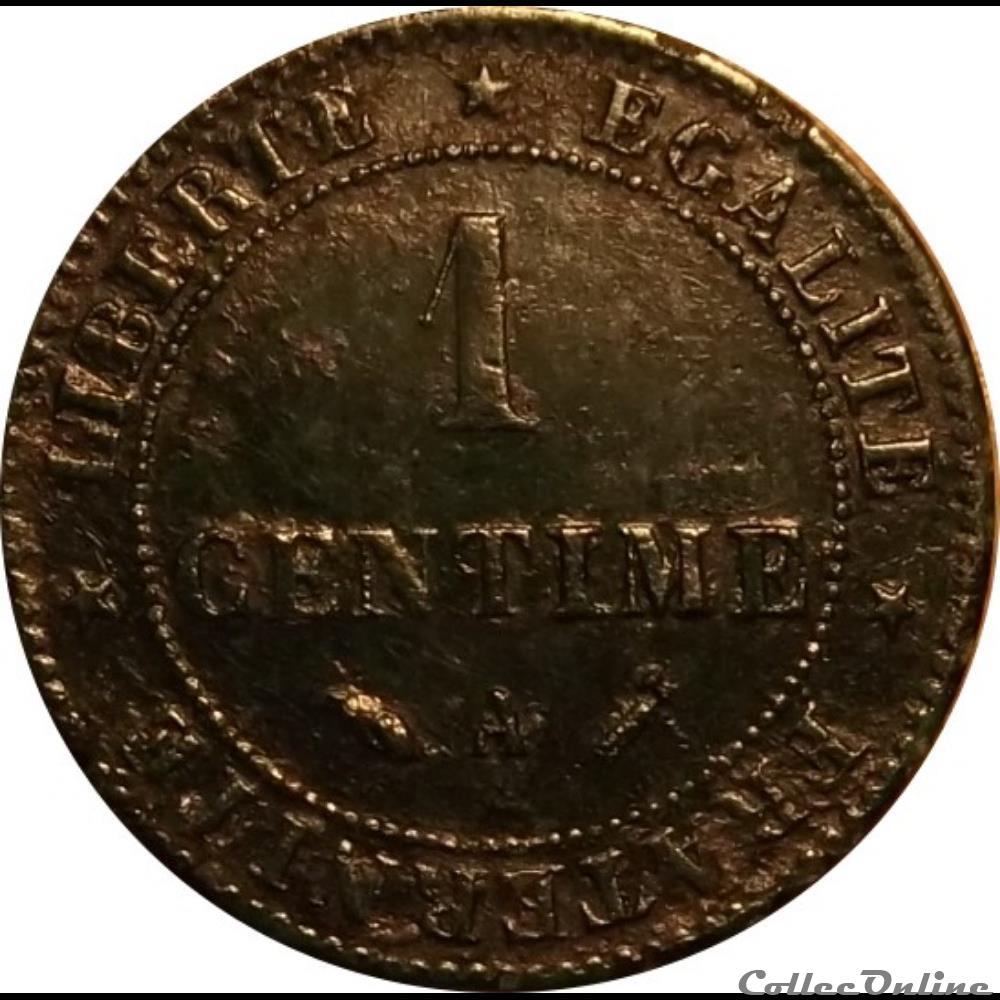 monnaie antique romaine 1 centime ceres 1887 a