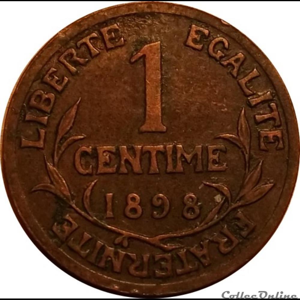 1 Centime Daniel Dupuis 1898 monnaie antique romaine 1 centime daniel dupuis 1898