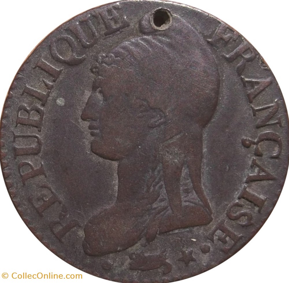Cinq centimes Dupré, grand module 1797 Paris F.115/1 monnaies cinq centimes dupre grand module 1797 paris f 115 1