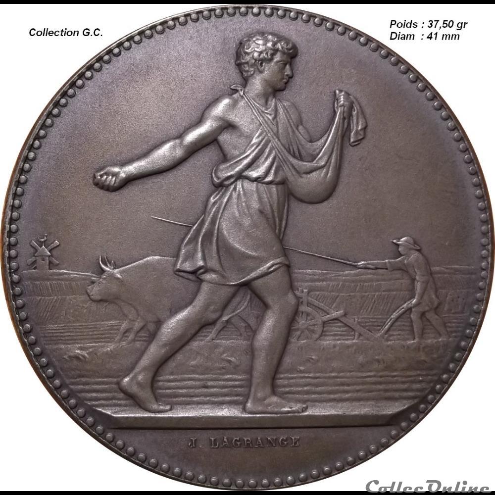 medaille france er empire numismatique agricole