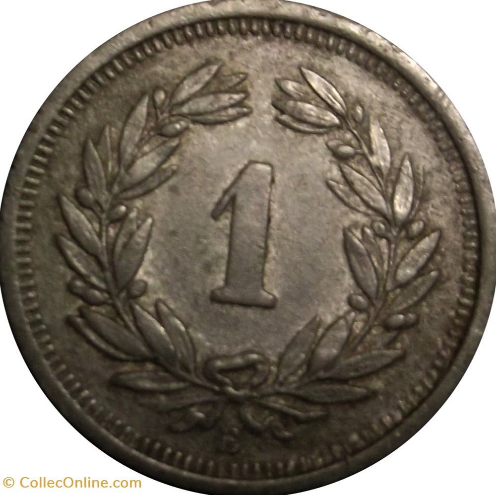 monnaies europe medievale a suisse 1 centime croix suisse 1942 berne b