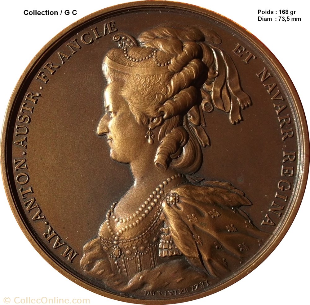 medaille france louis xvi marie antoinette