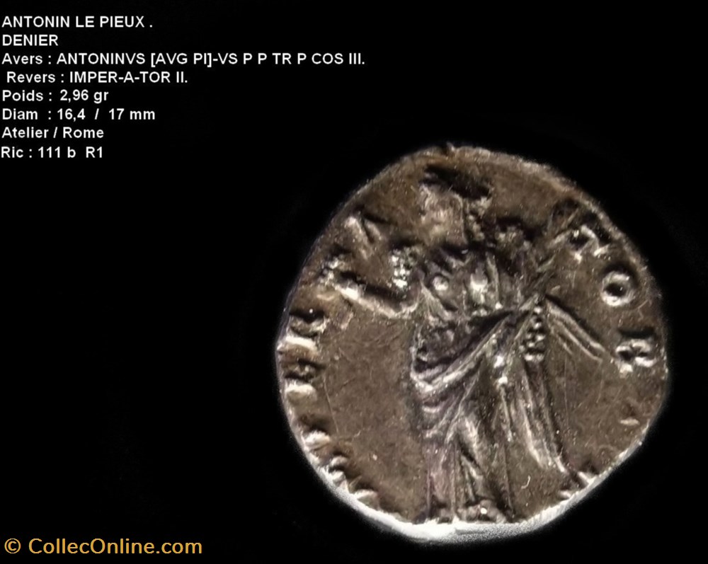ANTONIN LE PIEUX monnaies antiques romaines republicaines imperiales antonin le pieux