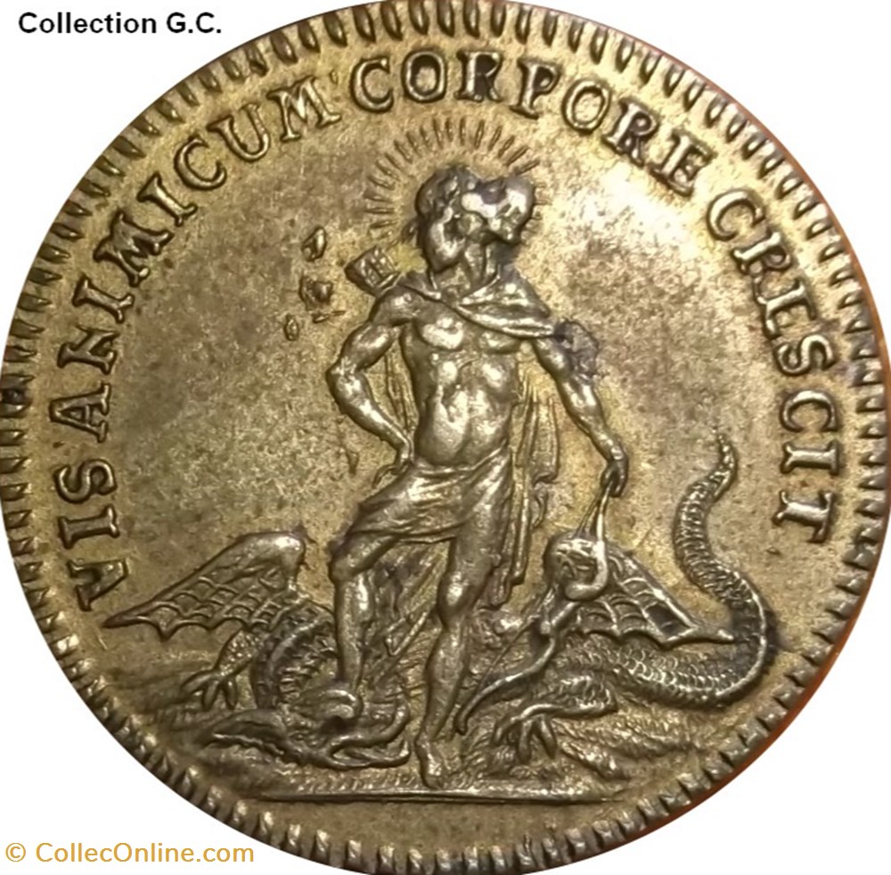 JETONS DE NUREMBERG LOUIS XV DIT LE BIEN AIMÉ n.d. monnaie monde pologne jetons de nuremberg louis xv dit le bien aime n d