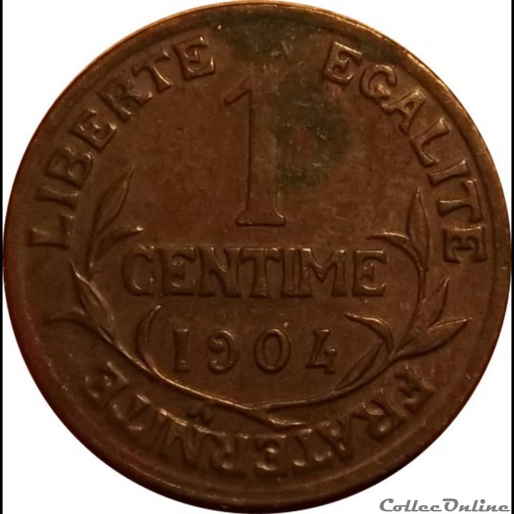 1 Centime Daniel Dupuis 1904 monnaie antique romaine 1 centime daniel dupuis 1904